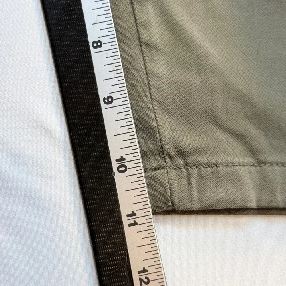 Mavi Jacob Shorts Mens 32 Olive Green Chino Stretch Casual Flat Front 11in